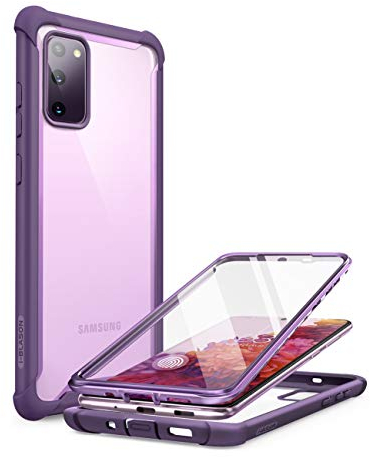 i-Blason Transparent Hülle für Samsung Galaxy S20 FE (6.5) 5G Handyhülle Bumper Case Robust Schutzhülle Cover [Ares] mit Displayschutz 2020, Lila
