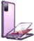 i-Blason Transparent Hülle für Samsung Galaxy S20 FE (6.5) 5G Handyhülle Bumper Case Robust Schutzhülle Cover [Ares] mit Displayschutz 2020, Lila