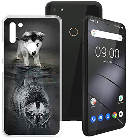 HHUAN Hülle für Gigaset GS4 (6.30), Transparent Weiche Silikon Handyhülle Tasche TPU Bumper Stoßfest Schutzhülle Case Cover für Gigaset GS4 - WMA27