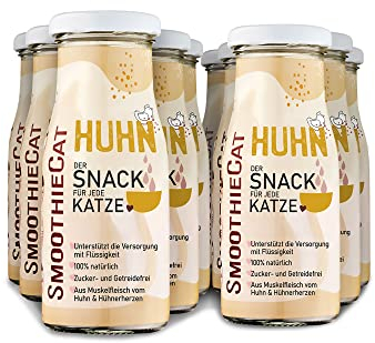 12er Pack SmoothieCat Huhn&Herz je 150ml - flüssiger Snack für deine Katze