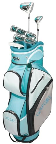 Golf Girl FWS3 Ladies Golf Clubs Set with Cart Bag, All Graphite, Right Hand, Teal