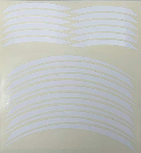 Adesivi cerchi ruota anteriore posteriore bianco moto enduro Off-road sportiva