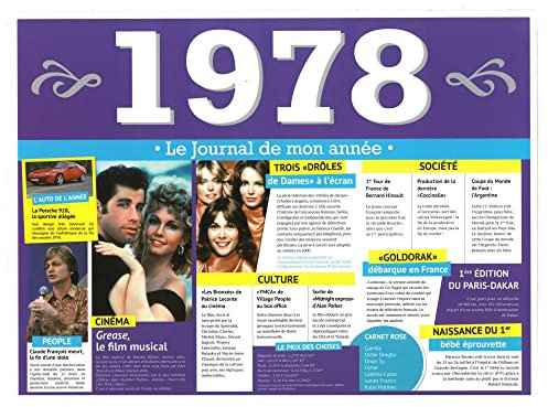 Set de Table : 1978 - Le Journal de Mon année