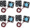 Rowiz 8pcs 40mm (4cm) DC 24V Cooling Fan with 2 Pin Connector High Speed Brushless Fan Mini Heatsink for for 3D Printer Makerbot Accessories Computer CPU Cooler, 40×40×10mm