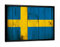 artboxONE Poster mit schwarzem Rahmen 18x13 cm Reise Sweden Vintage Flag - Bild schweden Flag Flagge