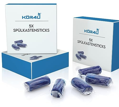 kör4u Spülkastensticks 15 blaue Tabs für Duofresh gegen Kalk & Ablagerungen