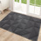Homaxy Door Mats Indoor, 50 X 80 cm, Machine Washable Inside Door Mat, Dirt Trapper Soft Doormats, Super Absorbent Entrance Rug, Non-slip Floor Mat For Front Back Door, Pets and Dogs (Dark Grey)