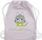 Turnbeutel Rucksack - Kita Beutel Wechselsachen Mädchen - Wechselkleidung Katze - Unisize - Pastell Rosa - stoffbeutel kindergarten wechselbeutel personalisierte beutelrucksäcke für