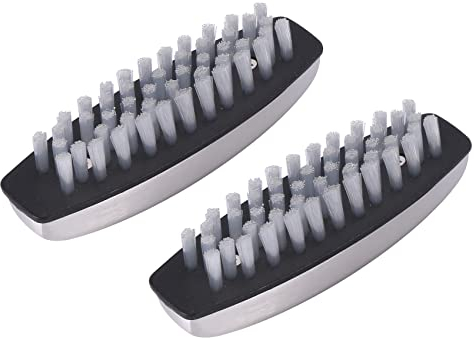 Barabesty 2 Stück Nagelbürste, Edelstahl-Handwaschbürsten, Fingernagelbürste, für Reinigung, Hand, und Küche