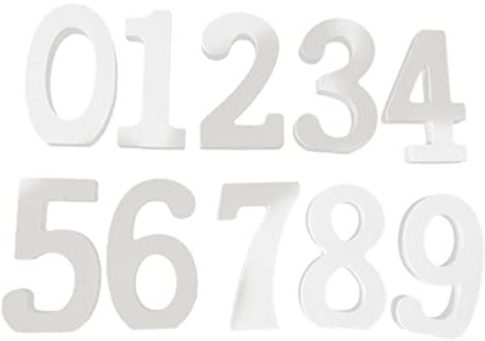 10Pièces Lot de Numéros de Table Bois Décoration Chic pour Mariage Anniversaire et Fête Chiffres pour Décoration de Table et Photographie