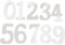 10Pièces Lot de Numéros de Table Bois Décoration Chic pour Mariage Anniversaire et Fête Chiffres pour Décoration de Table et Photographie