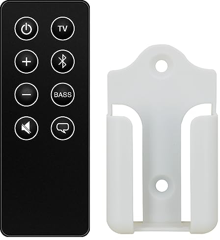 Replacement Remote Control for Bose Smart Soundbar 600, 873973-1100 (with Mounting Bracket)