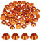 QUARKZMAN M3 Kegelbecher-Unterlegscheiben, eloxierte Aluminium-Dichtungen für Schrauben RC/FPV/PC/Drone/Mechanische Zubehörteile Modellteile, Packung mit 60 (Orange)