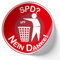 Finest Folia 2er Set Autoaufkleber Politik 10x10cm politische anti Sticker Aufkleber für Auto Kfz motorrad laptop fenster Selbstklebend R218 (22 SPD 3)