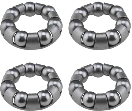 YINETTECH 4pcs Fahrrad-Kugellagerhalter 7 Kugeln Fahrradreparaturzubehör Kugellagerkäfig Fahrradkugellager für Fahrrad-Vorderrad-Kugellagerhalterung