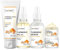 MKNZOME Coffret de Soins à la Curcuma, 5 Produits Skincare Coffret Beauté Femme avec Nettoyant, Huile de Curcuma, Serum Hydratant Visage, Creme Visage, Film de Boue, Coffret Cadeau Femme