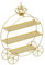 Nishiyuenyi Alzata per Cupcake a 3 Livelli, Porta Cupcake, dolcetti, Piatto Dorato, Vassoio da Portata, Supporto per Torta, per Matrimoni, Feste, Baby Shower