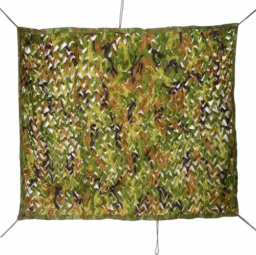 MaiBuL LNNW Tarnnetz Camouflage Netz 20 x 20 m Sonnenschutznetz for Jagen, verstecktes Netz for Themenpartys, Campingzelte, Woodland-Tarnnetz, Tarnnetzrolle Jagd Wildcampen Waldlandschaft