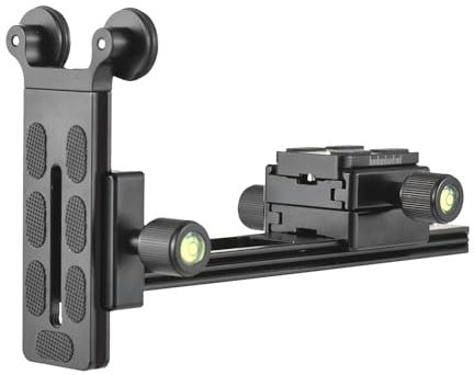 Camnoon Teleobjektiv-Unterstützung, Kameraobjektiv, Stativmontage, Objektivhalterung, Teleobjektivhalter mit Schnellwechselplatten, 10 kg Tragkraft für Canon, Sony, Nikon DSLR-Kameras