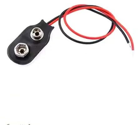 BIANMTSW 9V Battery Connector 9V Battery Snap Connector Clip Holder (I Type,One Size)