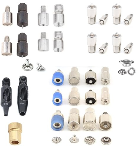 Nieten-, Ösen-, Ösen- und Druckknopf-Einstellschablonen-Set für Handpressmaschine