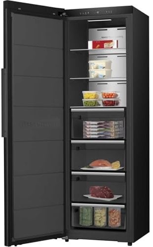 Hisense FT5K310GSFC KitchenFit Tall Freezer No Frost - Black Glass