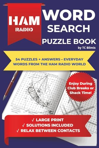 Ham Radio Word Search Puzzle Book: 54 Puzzles Featuring Q-Codes, Frequencies & Ham Radio Lingo