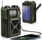 Portable DAB/DAB+ & FM Radio with Bluetooth 5.3, Solar Radio, Rechargeable Hand Crank Radio with SOS, Flashlight, Earphone Jack, SD Card, USB,4000mAh Emergency Wind up Radio