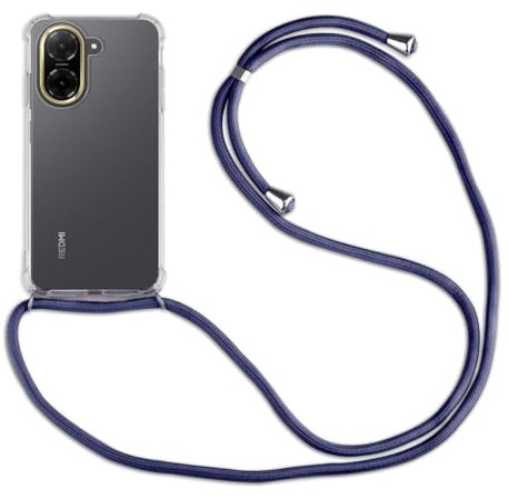 betterfon Handykette Hülle kompatibel mit Xiaomi Redmi A5 4G (Global 171,7mm) / Poco C71 4G | Smartphone Hülle Case mit Band | Handyhülle Handyband zum Umhängen | Blau