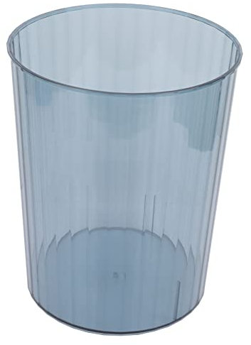 Luxshiny Bote de Basura Transparente de Simple para Hogar y Oficina de Flores Moderno Papelera