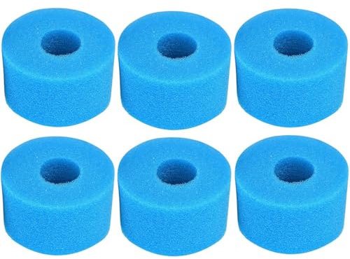 rngcpto Éponge Filtrante Type S1, pour Filtre Mousse Spa Intex S1, Cartouche de Filtre en Mousse, Filtre en Mousse pour Spa, Piscine - Réutilisables et Lavables (2Pièces)