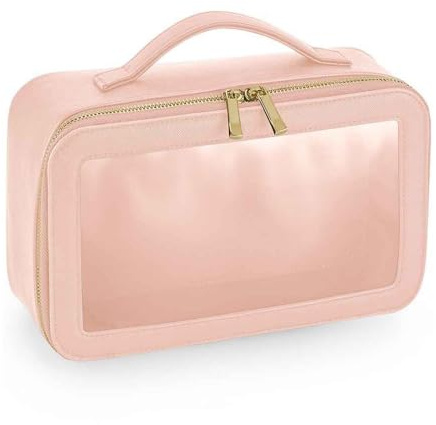 Bagbase Clear Toiletry Bag (One Size) (Soft Pink)