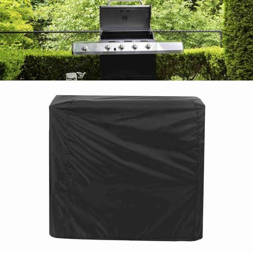 Housse Protection BBQ Extérieur, Bache de Protection Barbecue Housse avec Poche et Cordon Ajustable pour Barbecue Charbon Gaz Jardin Terrasse (145x61x117cm)