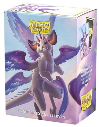 Dragon Shield | Brushed Art Sleeves | The Whiskerwing | 100 CT - Smooth & Tough Premium TCG Sleeves | Compatible with Pokemon, Flesh & Blood, One Piece & Magic the Gathering