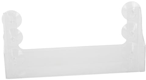 TOYANDONA Saugfähiges Acryl Getränke-display Regal mit Fächern Transparentes Weinregal für Kühlschrank Platzsparendes Einfach zu Befestigendes Saugnapf Aufbewahrungsregal für Glatte