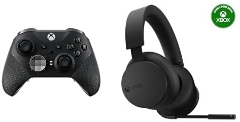 Xbox Controller Wireless, Elite Black One, Series X|S, Windows 10/11, Android, iOS Cuffie Wireless Series X|S, One e dispositivi Windows