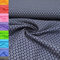 MAGAM-Stoffe Amelie Blümchen Baumwollstoff Oeko-Tex Meterware 50cm (13. Dunkelblau)