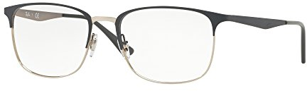 Ray-Ban Unisex-Erwachsene 0RX6421 Brillengestelle, Grau (Silver On Top Grey), 52