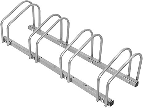 Froadp Mehrfachständer Fahrradständer für 35-55mm Reifenbreite, Boden- & Wandmontage Fahrradhalter, Fahrradparker Doppelständer Set, Wetterfest Radständer für Garage Hof Garten(für 4 Fahrräder)