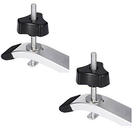 2 pcs Schnellspannklemmen-Set , aus Metall, für T-Nut-Schienen, Werkzeug zur Holzbearbeitung