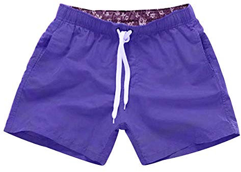 Costume da Bagno Uomo Costumi da Bagno Uomo Nuoto Surf Costume Boxer Mutanda Corto Short da Mare Piscina Pantaloncini da Bagno Maschili Shorts Uomo Beachwear Asciugatura Rapida Spiaggia Viola L