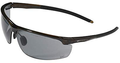 JSP Leone™ Premium Safety Spectacles - Smoke K&N Anti-scratch/Anti-mist Lenses - Brown Frames (1LEO23S)
