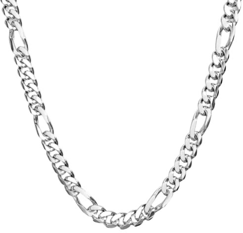 Collana ro placcata in oro 14 carati, per uomo e donna, in oro bianco, stile hip-hop, classico, con chiusura solida, Smalto, Diamante