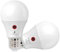 SINCELIGHT LED Glühbirne 9W mit Dualem Dämmerungssensor für Außenlampe, Automatisches Ein- und, Sicherheits-Nachtbirnen von der Dämmerung bis zum Morgengrauen, Tageslichtsensor, E27, 4000K, 2 Stück