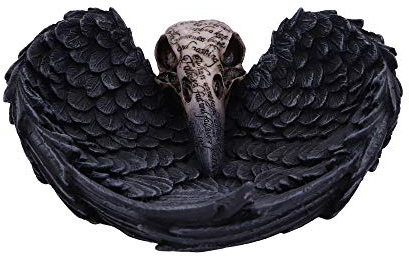 Nemesis Now Edgar's Raven Unisex Dekoartikel schwarz/beige Polyresin Gothic