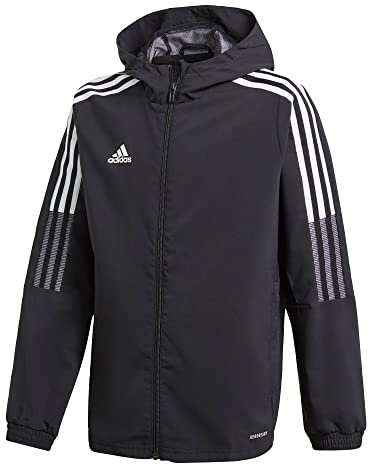 adidas unisex-child Tiro 21 Windbreaker Black Medium