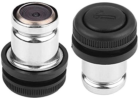 Entatial Cigarette Lighter Car, Auto Zigarettenanzünder Stecker, 12V 21mm Zigarettenanzünder Druckknopf Zigarettenanzünder Steckdose Auto Netzstecker Front ABS Zigarettenanzünder Baugrup