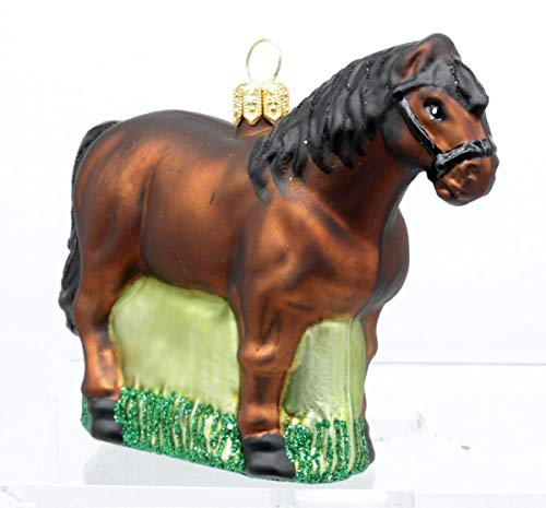 Florsol condecoro Pferd Christbaumschmuck Christbaumkugel braun