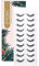 EMEDA Faux cils naturels Aile de chat Faux cils 3D Doux et moelleux Faux cils Bande noire Cils Dorisue Cils naturels 10 paires (SK 17)