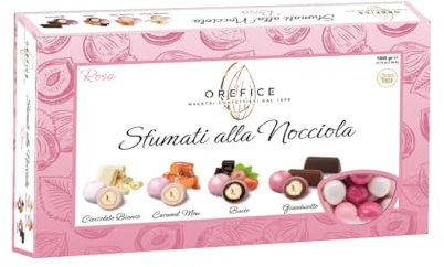 Confetti Orefice - Sfumati alla Nocciola Rosa gusti Assortiti - 1kg